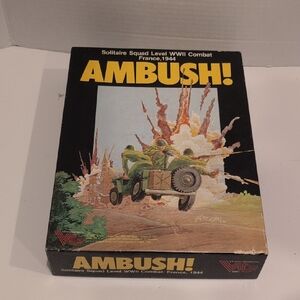 Vintage 1983 Ambush Solitaire Wargame Combat .